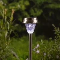 Kaemingk Набор садовых фонарей на солнечной батарее Solar Una 24 см, 4 шт, c холодными белыми LED, IP44 897437