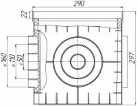 Дождеприемник PolyMax Basic 300х300х300 мм, пластик