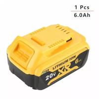 Сменный литий-ионный аккумулятор для DeWalt MAX XR DCB205 DCB201 DCB203, 20 в, 6,0 Ач