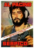 Плакат, постер на холсте Серпико (Serpico, 1973г). Размер 21 на 30 см