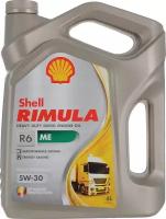 Синтетическое моторное масло SHELL Rimula R6 ME 5W-30, 4 л