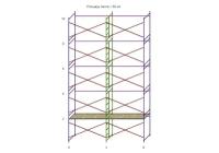Леса строительные (ДхВ) 6х10 метра с 1 ярусом настилов