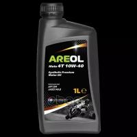 Areol Moto 4T 10W40 (1L)_Масло Моторное! (Синт.) Для 4-Х Тактных Двиг Api Sm, Jaso Ma2 AREOL арт. 10W40AR122