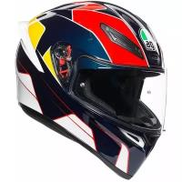 Шлем AGV K-1 MULTI Pitlane Blue/Red/Yellow XXL