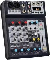 Depusheng DE8 Audio Mixer 8-CHANNEL PROFESSIONAL DJ Sound Controller