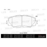 Колодки тормозные (Новая смесь) TOYOTA AURIS 1.4-1.6 07-/COROLLA 1.4 07-/RAV 4 06- передние E400135 MILES E400135