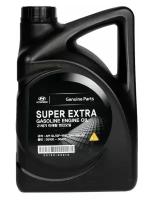 Полусинтетическое моторное масло MOBIS Super Extra Gasoline 5W-30, 4 л, 4 кг