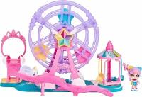 Игровой набор Kindi Kids 50146 EA Minis Collectable Ferris Wheel and Rainbow Kate Posable Bobble Head Figurine