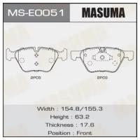 Колодки тормозные дисковые, MSE0051 MASUMA MS-E0051