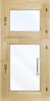 Окно деревянное, стеклопакет, сосна 580х1200мм