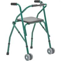 Ходунки с сидением для пожилых людей и инвалидов Мега-Оптим FS914L