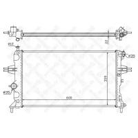 радиатор системы охлаждения Opel Astra 1.4/1.6/1.8i 98], 1025266SX STELLOX 10-25266-SX