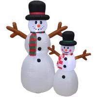 Peha Надувная фигура Добродушные снеговички Отис и Квентин 180 см с подсветкой IF-10605