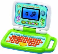 LeapFrog 2 в 1 Ноутбук с сенсорным экраном LeapTop, зеленый, обучающий планшет для детей с 10 режимами игры, для детей от 2 лет