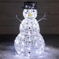 Kaemingk Светящаяся фигура Снеговик Mr Snowman 60 см, 80 LED ламп с мерцанием, IP44 9491028