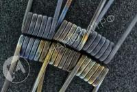 Набор койлов Fused clapton 3 мм, 6 витков, (6шт) жилы фехраль, обмотка нихромовая проволока, намотка ручной работы на плату