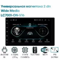 Универсальная магнитола 2 din Wide Media LC7001-ON-1/32 / Android 9, 2DIN, 178*102, WiFi, 1/32GB, 4 ядра]