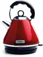 Чайник Haden SF017, красный (Haden Boston Cordless Kettle - Electric Pyramid Fast Boil Kettle, 3000W, 1.7 Litre, Metallic Red - SF017)