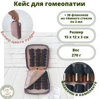 Аптечка, пенал, кейс для хранения и транспортировки гомеопатических препаратов на 36 флаконов