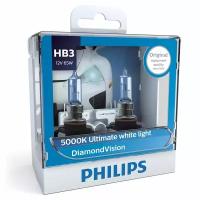 Галогенная лампа Philips HB3 (65W 12V) DiamondVision 2шт+ QR код подлинности 9005DVS2