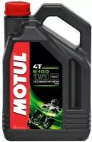 Синтетическое моторное масло Motul 5100 4T 10W50, 4 л, 4 кг, 1 шт