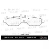 Комплект тормозных колодок, дисковый тормоз MILES E500072