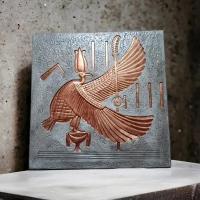 Панель 3D на стену Птица Египта . Декор для дома, офиса, для интерьера. Оформление пространства и дизайн помещений