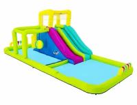 Надувной аквапарк Splash Course с двойной горкой и полосой препятствий, 710x310x265 см, BestWay