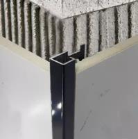 PROJOLLY SQUARE - Алюминиевый профиль универсальный крашенный черный глянец размер 12.5 мм длина 2.7 метра. PROGRESS PROFILES
