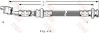 Тормозной шланг пер. L [487mm] TRW PHD480