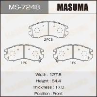 Колодки тормозные Subaru Impreza (GC,GF) 93-, Legacy (BC,BJF,BD,BG) 89- передние Masuma