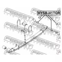 Втулка задней рессоры задняя, HYSBH1TQR FEBEST HYSB-H1TQR