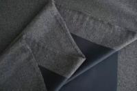 Ткань кашемир средне-серого цвета с дублерином