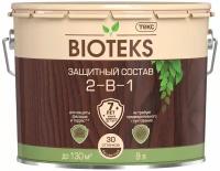 Защитный состав лессирующий текс BIOTEKS 9 л