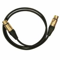 Кабель микрофонный GS-PRO XLR3F-XLR3M (Black) 5м, балансный