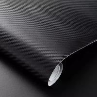 Автовинил пленка черный карбон 3d матовый 5х1,52м / декор для мебели / самоклеящаяся черная карбоновая пленка