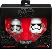 Набор фигурок Hasbro Star Wars Helmet 2 Pack Style: Captain Phasma and Stormtrooper (Хасбро Звездные войны Шлем 2 шт: Капитан Фазма и Штурмовик)