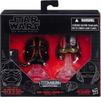 Набор фигурок Hasbro Star Wars Helmet 2 Pack: Tie Fighter Pilot and Poe Dameron (Хасбро Звездные войны Шлем 2 шт: Пилот истребителя Ти и По Дэмерон)