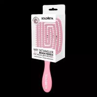 Solomeya Расческа для сухих и влажных волос с ар клубники MZ Wet Detangler Brush Paddle Strawberry 1 шт