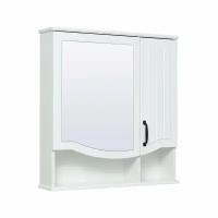 Шкаф зеркальный Runo Марсель 65, без подсветки, цвет белый