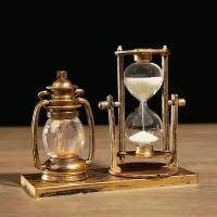 Часы песочные «Керосин» с подсветкой, 15.5х6.5х12.5 см, микс
