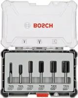 Набор пазовых фрез Bosch, 2607017465, 6 мм, 6 шт