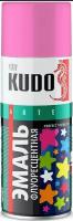Кудо KU-1207 аэрозоль флуоресцентная розовая (0,52л) / KUDO KU-1207 Эмаль аэрозольная флуоресцентная розовая (0,52л)