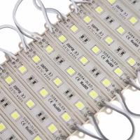 Светодиодный модуль SMD5054, 1.5 Вт, 3 LED, 135 Лм, IP65, 6500К, 12V, белый, набор 20 шт