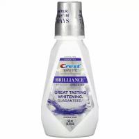 Crest, 3D White Brilliance, отбеливающий ополаскиватель для рта, без спирта, чистая мята, 500 мл (16,9 жидких унций)