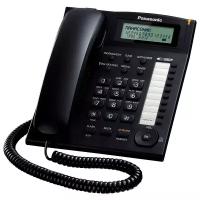 Телефон проводной Panasonic KX-TS2388RUB чёрный