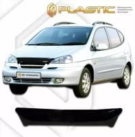 Дефлектор капота для Chevrolet Rezzo 2004-2008 Classic черный