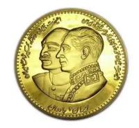 Иностранная монета 2003 года сдвоенный портрет копия золотой монеты PROOF арт. 17-2043