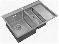 Мойка кухонная 78 см ZORG Inox R (R 5178-2-L), сталь