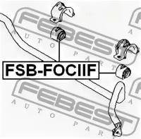 Втулка передн.стаб.D19.5 Ford Focus II 2004, FSBFOCIIF FEBEST FSB-FOCIIF